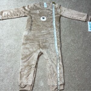 Carters Baby Fleece Fuzzy One Piece Jumpsuit Bear Outfit Size 24 Months NWT
